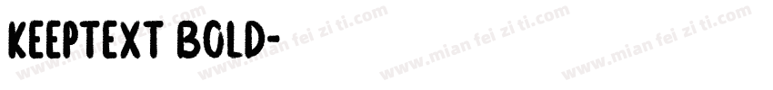 KeepText Bold字体转换